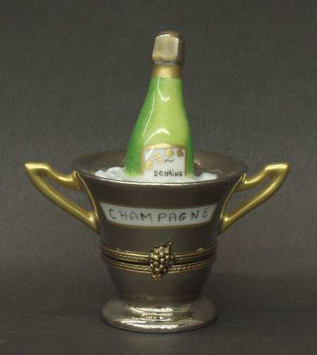 PEINT MAIN LIMOGES BOX Champagne Bucket - Boxed