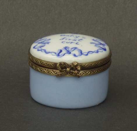 PEINT MAIN LIMOGES BOX Baby's First Curl - No Box