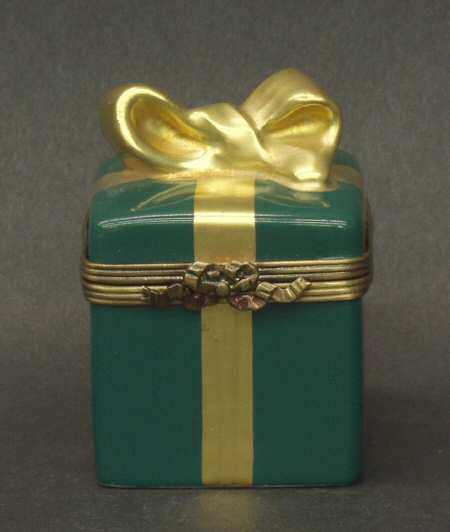 PEINT MAIN LIMOGES BOX Gift Box-Green - Boxed
