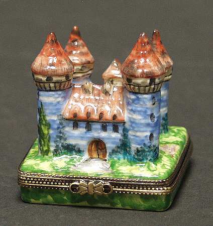 PEINT MAIN LIMOGES BOX Castle - No Box