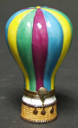 PEINT MAIN LIMOGES BOX Hot Air Balloon - With Box Bx330