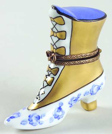 PEINT MAIN LIMOGES BOX Ladies High-Top Boot - With Box Bx336