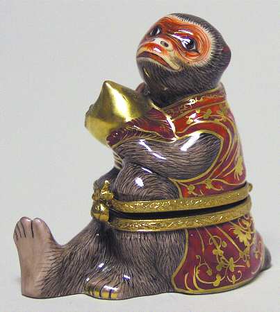 PEINT MAIN LIMOGES BOX Imperial Monkey - No Box