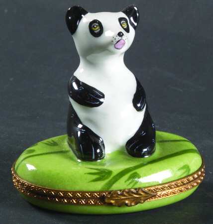 PEINT MAIN LIMOGES BOX Panda - With Box Bx349
