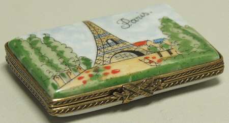 PEINT MAIN LIMOGES BOX Paris - Bx361 With Box