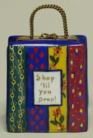 PEINT MAIN LIMOGES BOX Shop Til You Drop - With Box Bx368