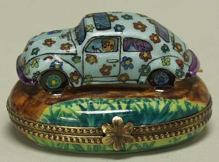 PEINT MAIN LIMOGES BOX Volkswagen - With Box Bx369