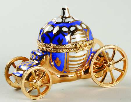 PEINT MAIN LIMOGES BOX Cinderella's Coach - With Box Bx390