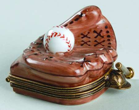 PEINT MAIN LIMOGES BOX Baseball Glove - With Box Bx395