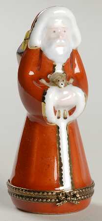 PEINT MAIN LIMOGES BOX Santa Claus - Boxed