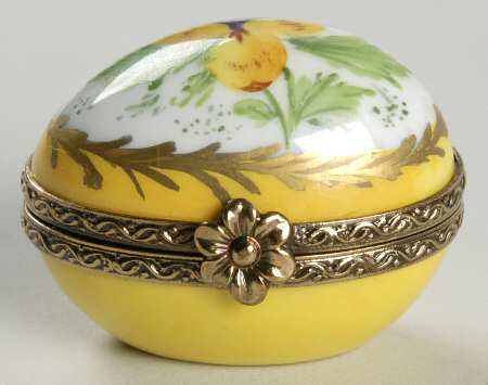 PEINT MAIN LIMOGES BOX Mini Egg Violet - Boxed
