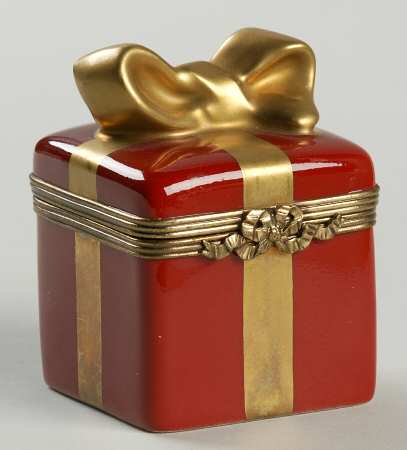 PEINT MAIN LIMOGES BOX Gift Box - Red - Boxed