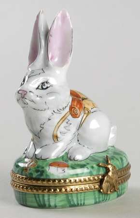 PEINT MAIN LIMOGES BOX White Rabbit - Boxed