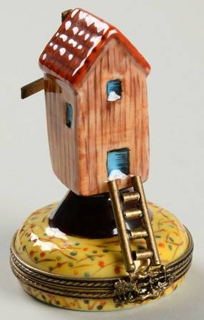 PEINT MAIN LIMOGES BOX Windmill - No Box