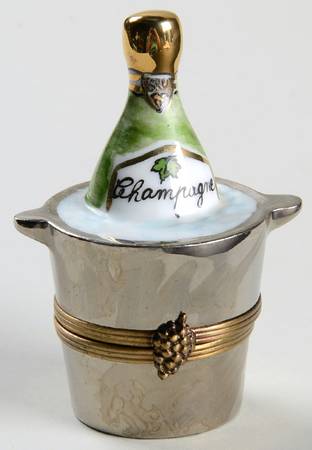 PEINT MAIN LIMOGES BOX Champagne Bucket - No Box