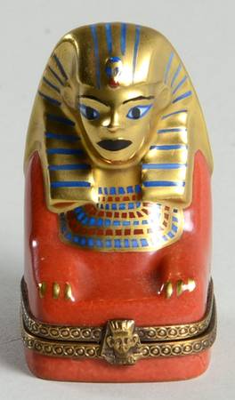 PEINT MAIN LIMOGES BOX Sphynx - No Box 525