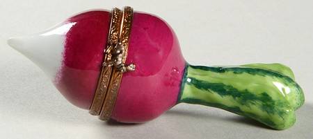 PEINT MAIN LIMOGES BOX Radish - No Box