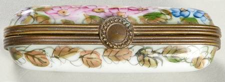 PEINT MAIN LIMOGES BOX Oblong Floral Box - No Box