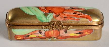 PEINT MAIN LIMOGES BOX Tiger Lilly - No Box