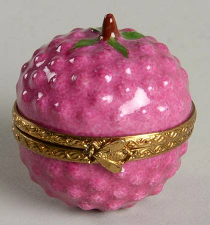 PEINT MAIN LIMOGES BOX Raspberry - No Box