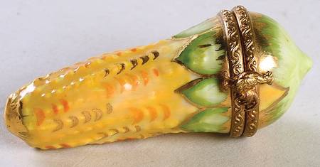 PEINT MAIN LIMOGES BOX Ear Of Corn - Nb645, No Box
