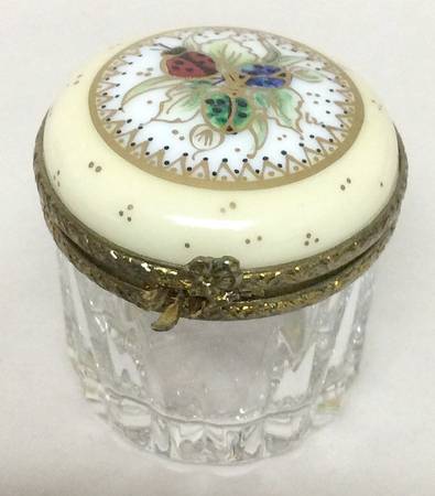 PEINT MAIN LIMOGES BOX Glass Ladybug Jar - Nb675, No Box