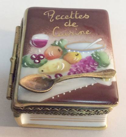 PEINT MAIN LIMOGES BOX Recipe Book - Nb672  No Box