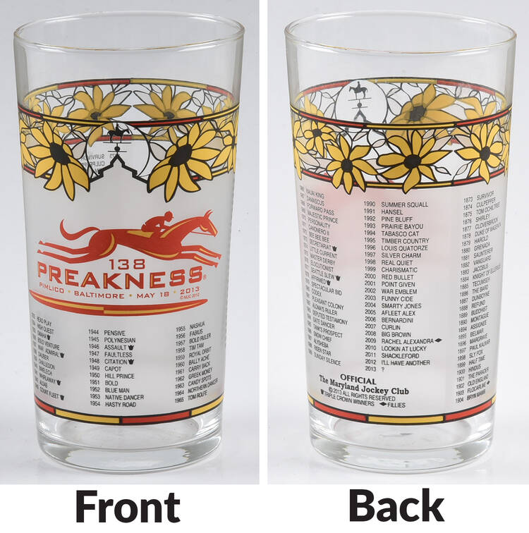 Preakness Glassware 2013 138th - No Box