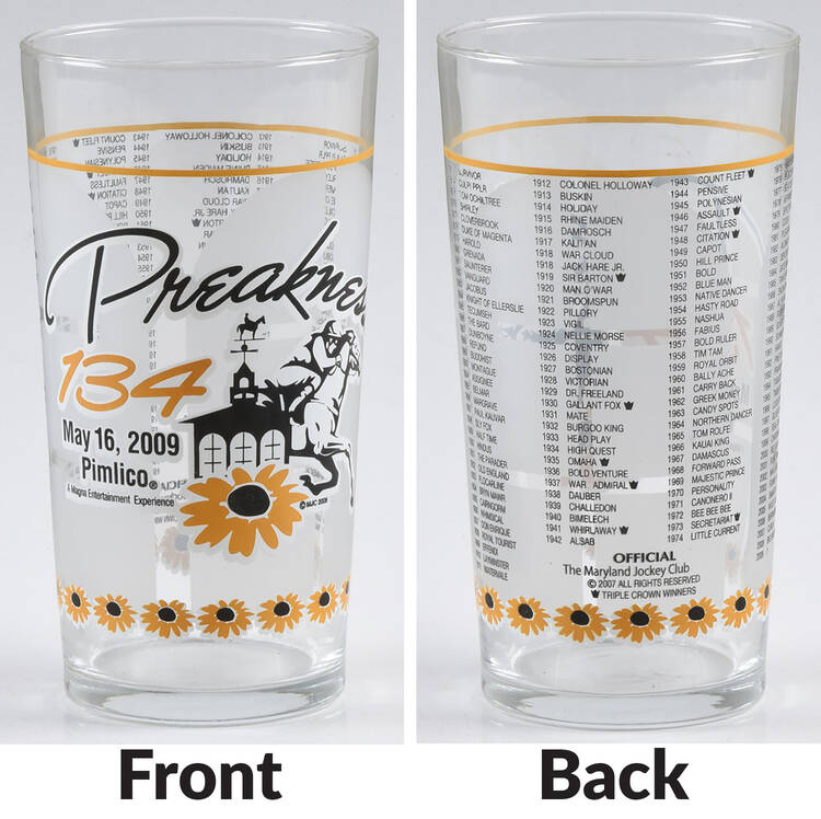 Preakness Glassware 2009 134th - No Box