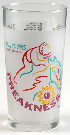 Preakness Glassware 1993 118th - No Box