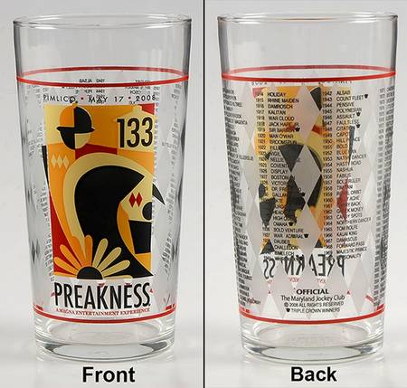 Preakness Glassware 2008 133rd Running - No Box
