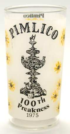 Preakness Glassware 1975 100th Running - No Box