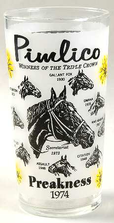 Preakness Glassware 1974 99th - No Box