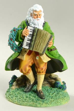 Reflections of Christmas-Figurine Irish Santa - Boxed