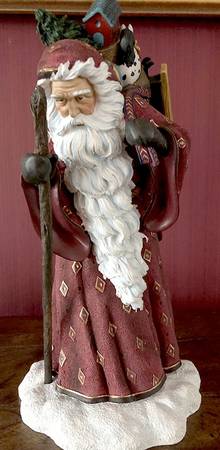 Reflections of Christmas-Figurine Santa With Toys - Boxed