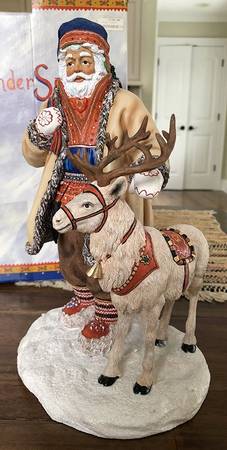 Reflections of Christmas-Figurine Laplander Santa - Boxed