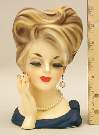 Parma of Japan Head Vase 1 Hand On Cheek - No Box