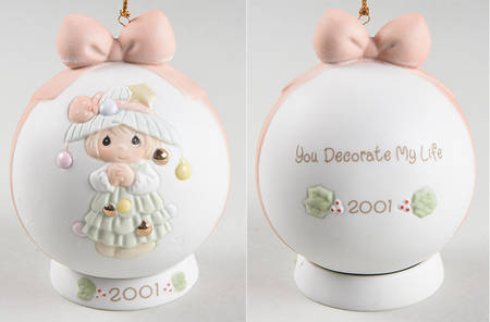 Annual Porcelain Ball Ornament You Decorate My Life - Boxed