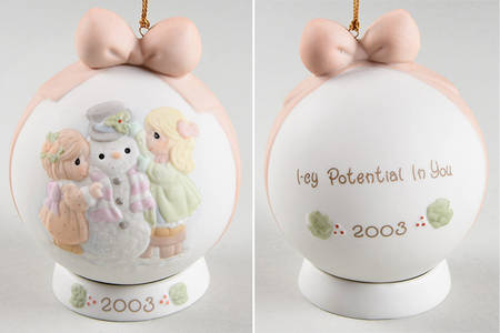 Annual Porcelain Ball Ornament I-Cy Potential In You - Boxed
