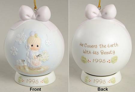 Annual Porcelain Ball Ornament He Covers The Earth With His Beauty - Boxed