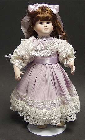 Paradise Galleries Doll Girl With Lavender Dress - Boxed
