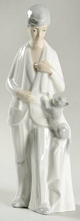 Porceval  Figurines Man With Cat - No Box