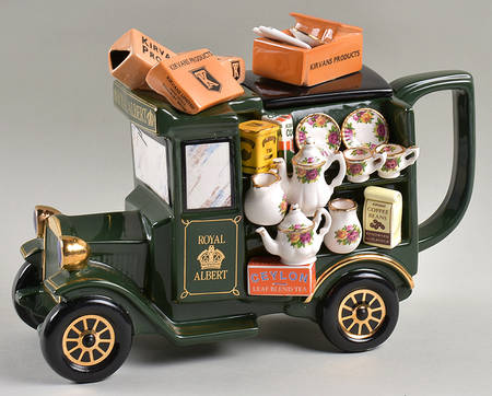 Cardew Designs Tea Pot Old Country Roses-Roa/Truck - Boxed