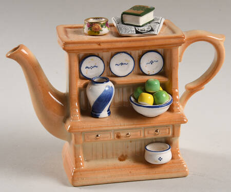 Cardew Designs Tea Pot China Hutch-Handpainted Design - Boxed