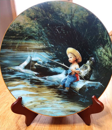 Single Release Miniture Plate Little Fisherman - Boxed