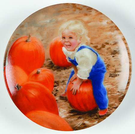 Single Release Miniture Plate My Pumpkin - Boxed