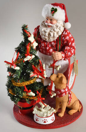 Santa and His Pets Good Dog - Boxed