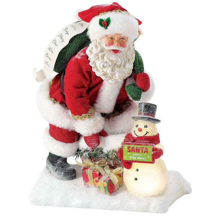 Christmas Traditions Santa Stops Here - With Box Bx737