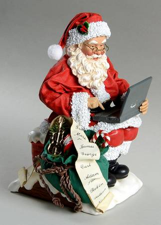 Christmas Traditions Santa's New List - With Box
