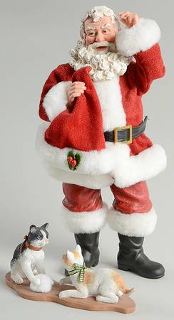 Santa and His Pets Santa Having A Ball - Boxed
